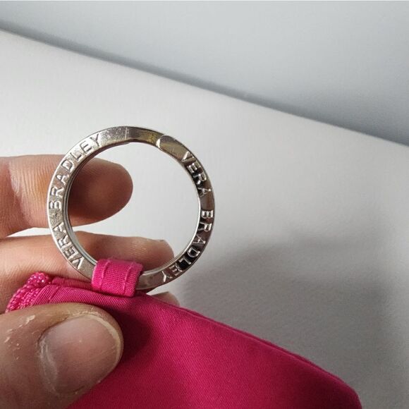 Vera Bradley Zip ID Case Coin Purse Keychain ID Badge - Picture 4 of 6